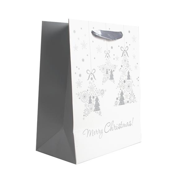 Pakkaus Lahjakassi Merry Christmas Hopea Keskikoko