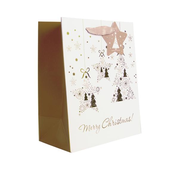 Pakkaus Lahjakassi Merry Christmas Kulta Pieni