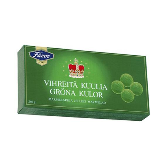Marmeladi Vihreitä Kuulia 260g Fazer
