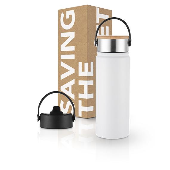 Termospullo Nuuk Double valkoinen Saving the Planet